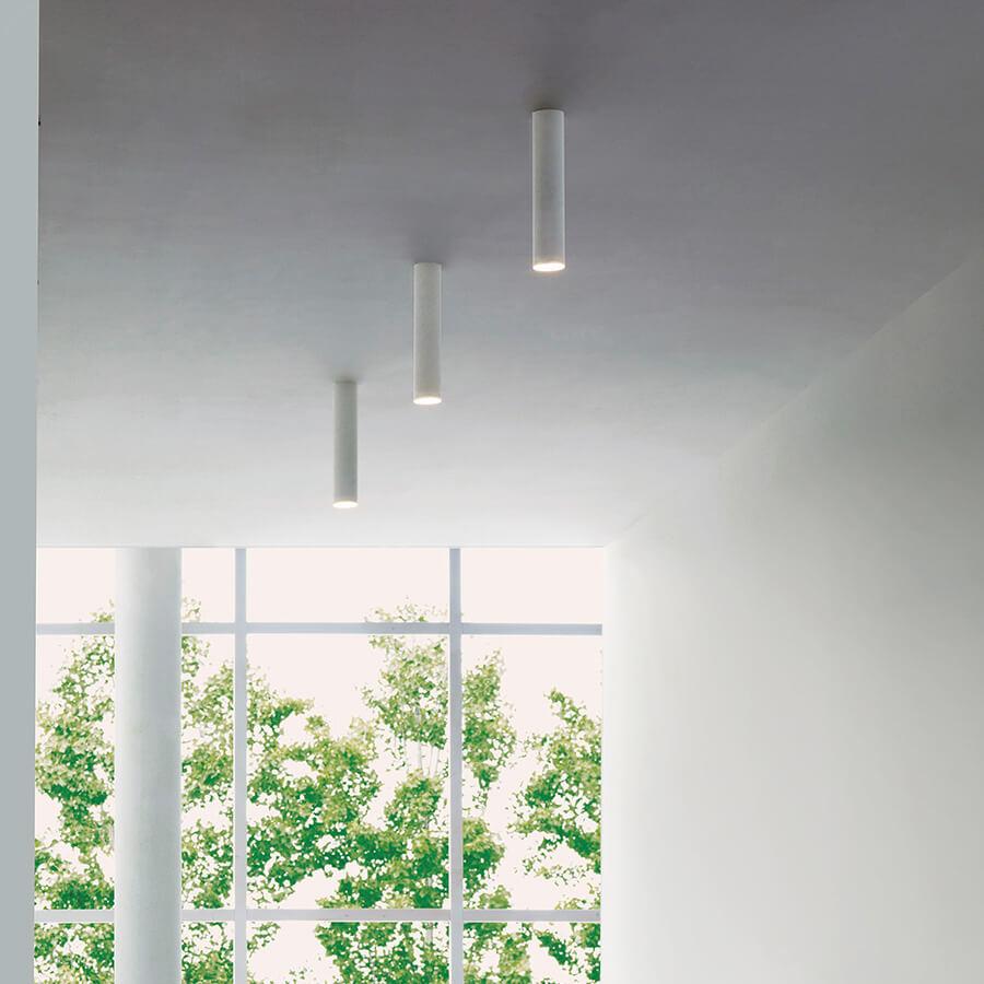 A-Tube Ceiling Spot, 14 cm L, Bronze, GU10, IP20