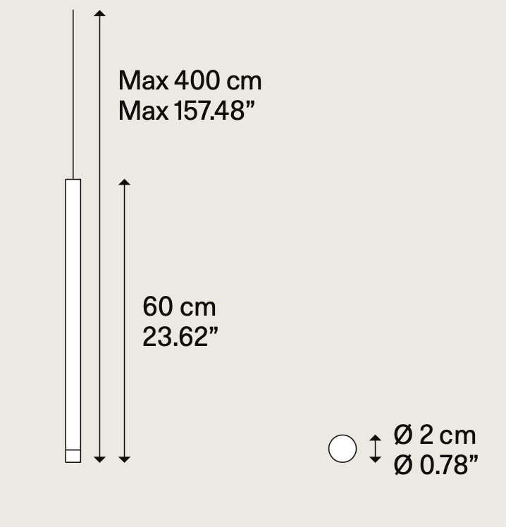 A-Tube Nano Pendant, LED, Triac Dim, IP20