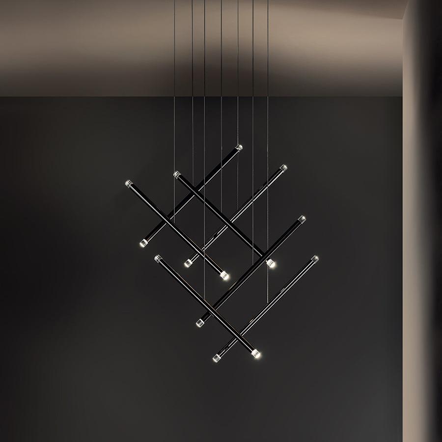 Lodes A-Tube Nano Duo black finish in a cluster formation against a dark background