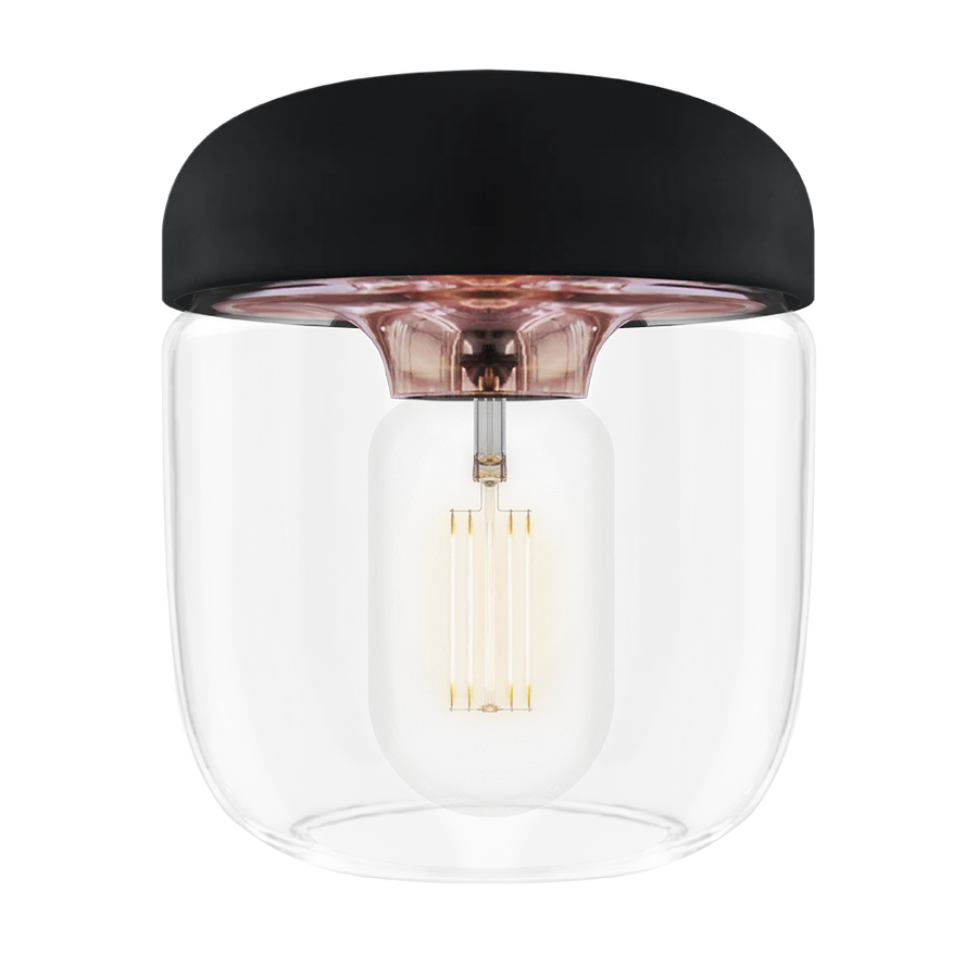 LAMPSHADE, Acorn, Black Silicon Cap with Polished Copper, E27, [2083]