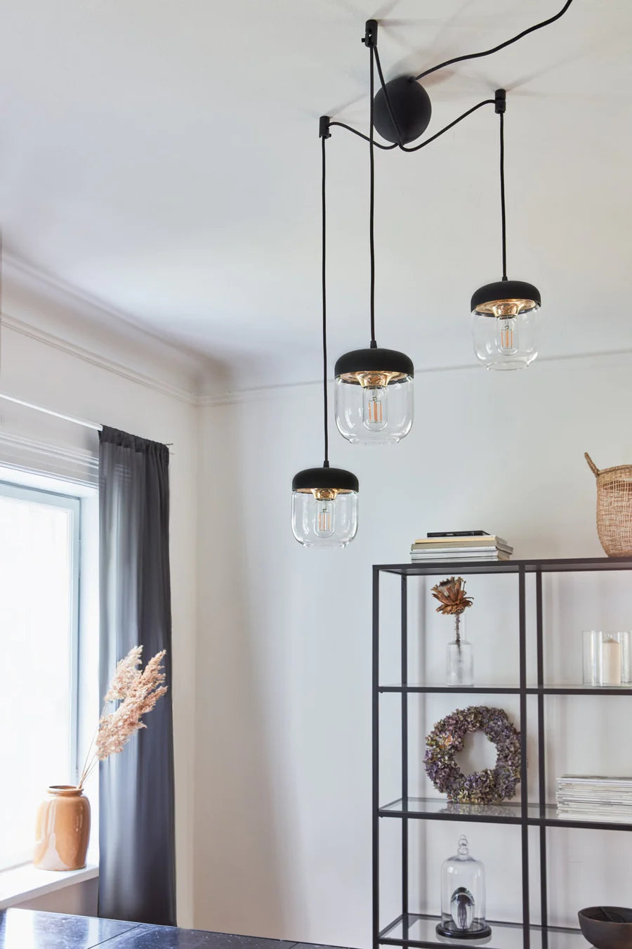 LAMPSHADE, Acorn, Black Silicon Cap with Polished Copper, E27, [2083]