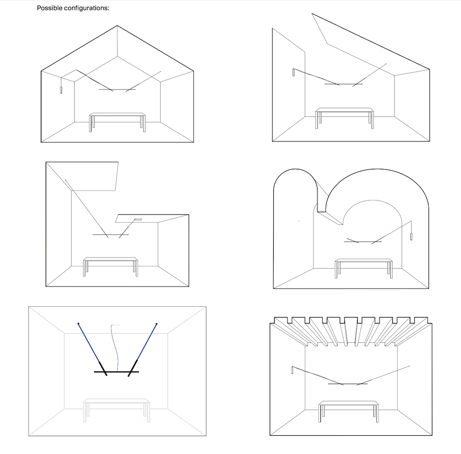 Across Adjustable Linear Pendant, White, LED, Phase Dim, IP20