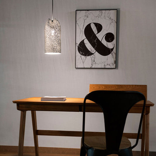 Agasallo Pendant, Tall, 16 cm ø, Steel Mesh, E27, Triac Dim, IP20