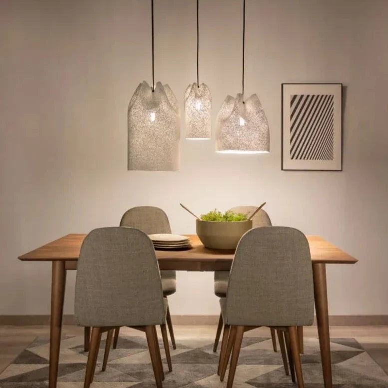 Agasallo Pendant, Wide, 32 cm ø, Steel Mesh, E27, Triac Dim, IP20