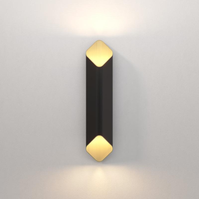 Ako Wall Light, Black and Gold, LED, Phase Dim, IP20