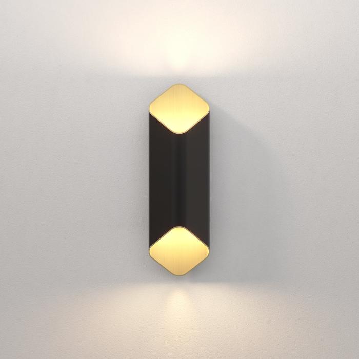 Ako Wall Light, Black and Gold, LED, Phase Dim, IP20