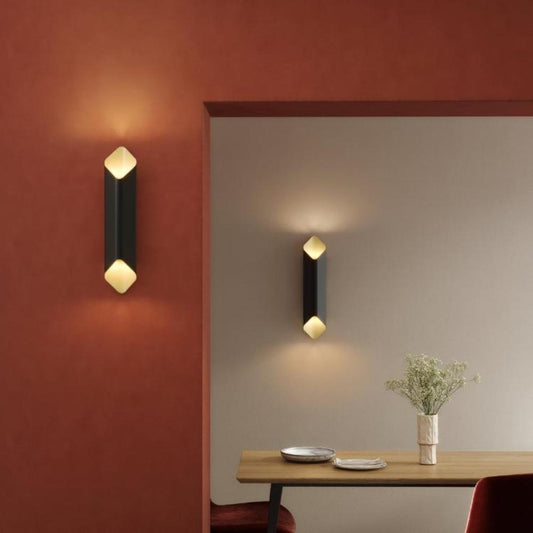 Ako Wall Light, Black and Gold, LED, Phase Dim, IP20