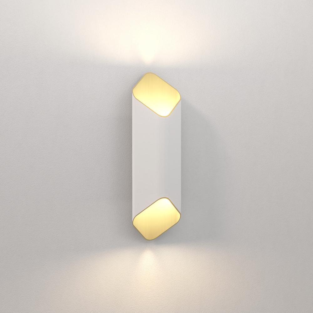 Ako Wall Light, White and Gold, LED, Phase Dim, IP20