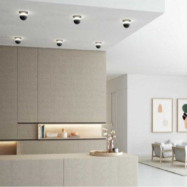Alfi Spot Light, White Glass with Gold Hardware, LED, Recessed, On/Off, IP20