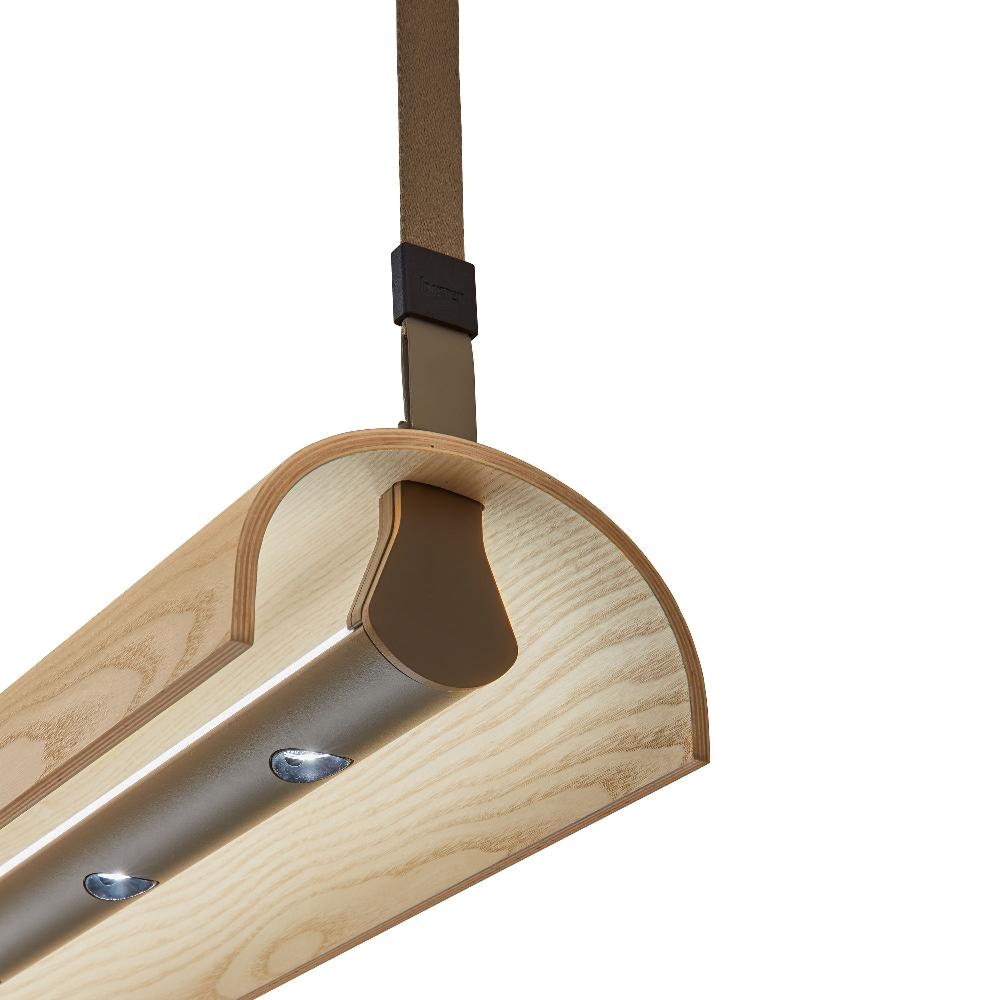 Aluet Linear Pendant, 100 cm, Ash Wood, Direct and Indirect, LED, 40.8W, Triac Dim, IP20