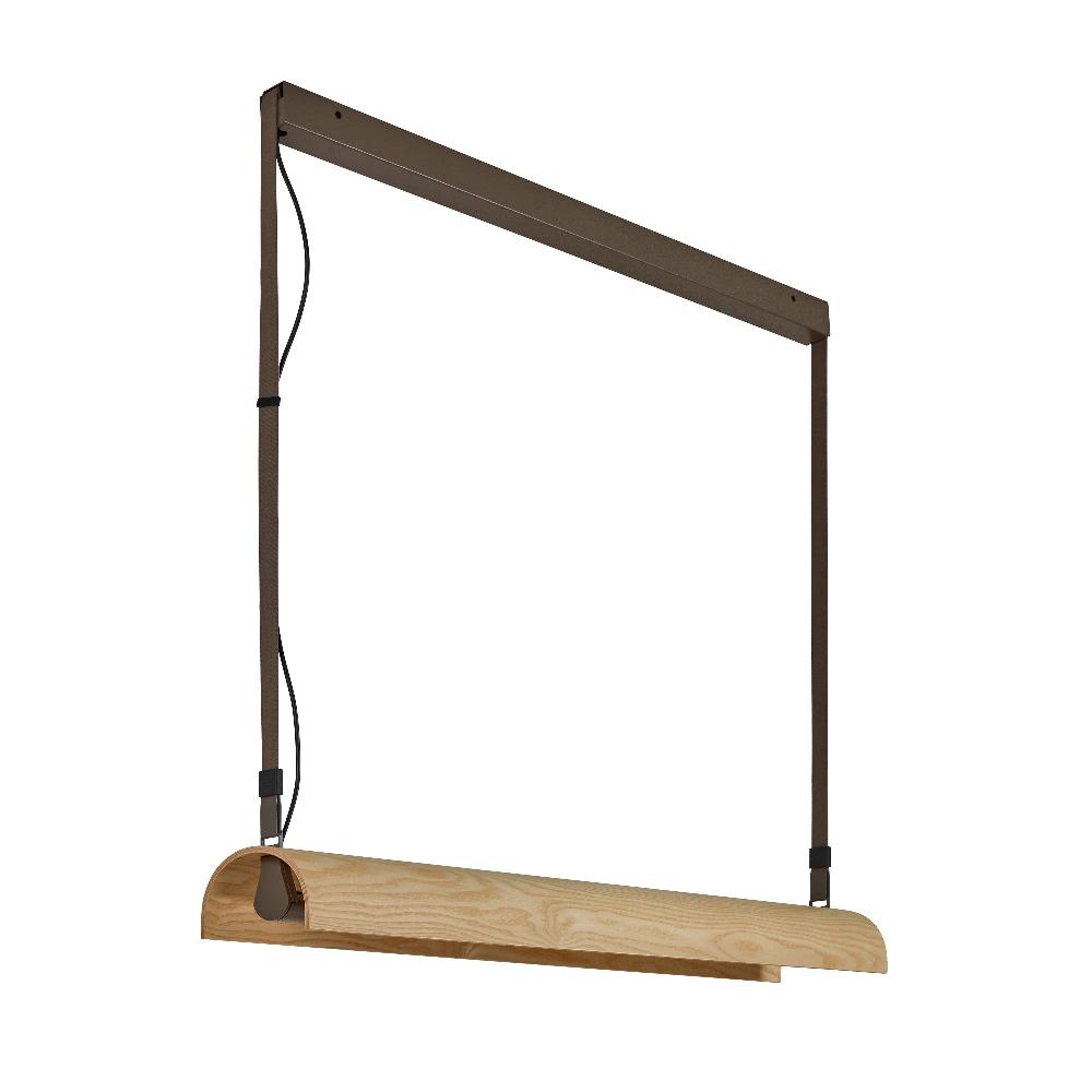 Aluet Linear Pendant, 100 cm, Ash Wood, Indirect Only, LED, 34W, Triac Dim, IP20