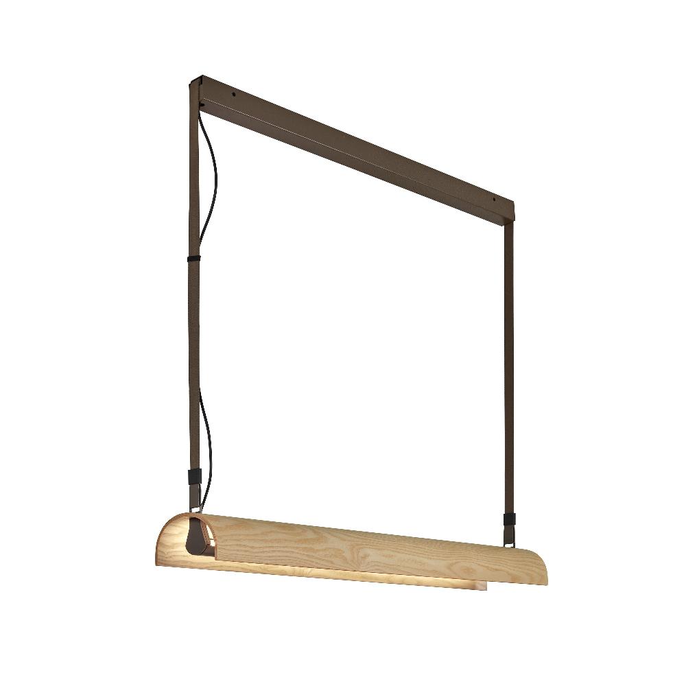 Aluet Linear Pendant, 100 cm, Ash Wood, Indirect Only, LED, 34W, Triac Dim, IP20