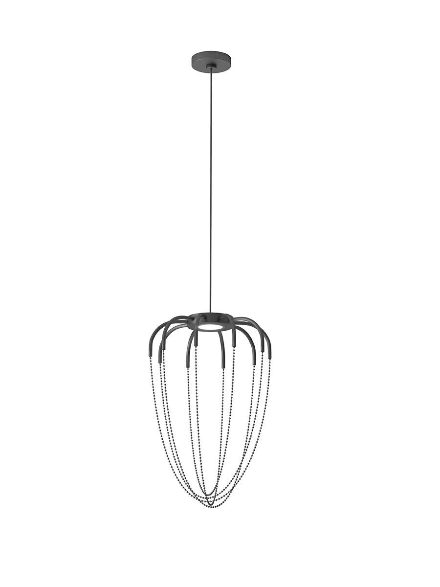 Alysoid Pendant with Black Nickel Beads, 34.5 cm ø x 54, LED, Phase Dim, IP20