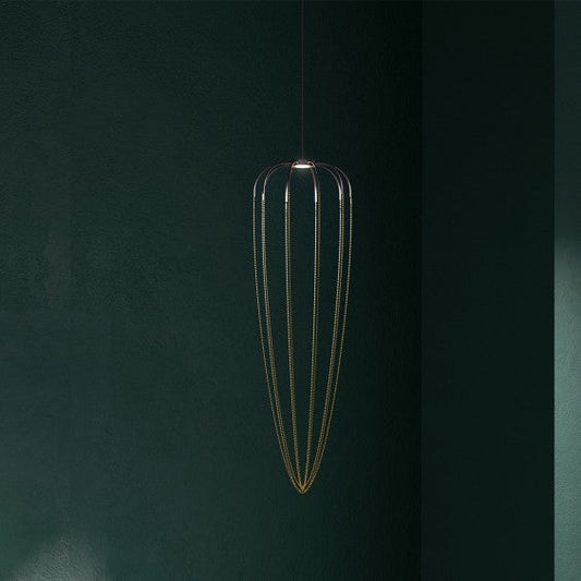 Alysoid Pendant with Black Nickel Beads, 51.5 cm ø x 170, LED, Phase Dim, IP20