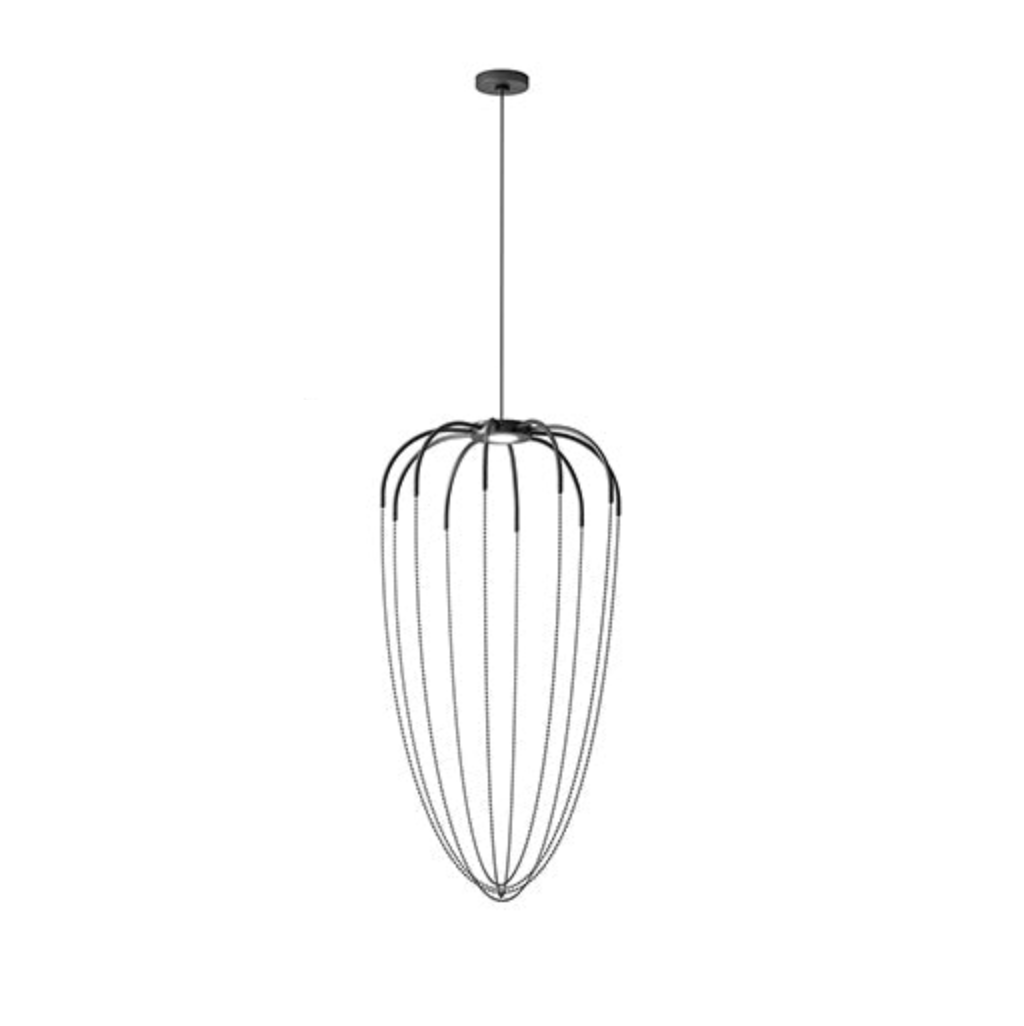 Alysoid Pendant with Brass Beads, 51.5 cm ø x 100, LED, Phase Dim, IP20