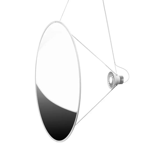 Amisol Pendant, Silver Mirror Stretch Reflector, 108 cm, LED, Push/DALI Dim, IP20