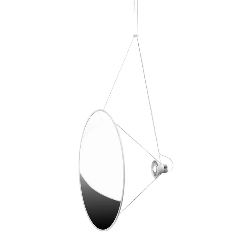 Amisol Pendant, Silver Mirror Stretch Reflector, 75 cm, LED, Push/DALI Dim, IP20