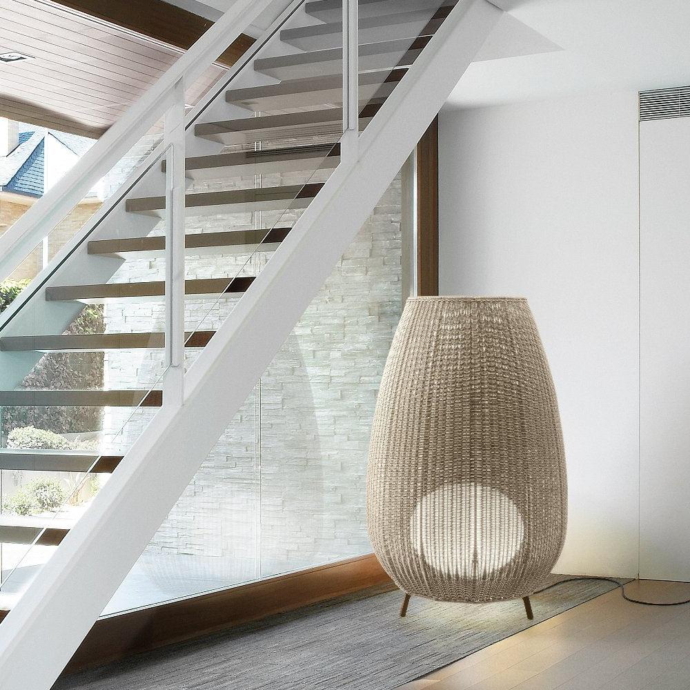Amphora Floor, Small, Beige, LED, 8W, Plugs In, IP66