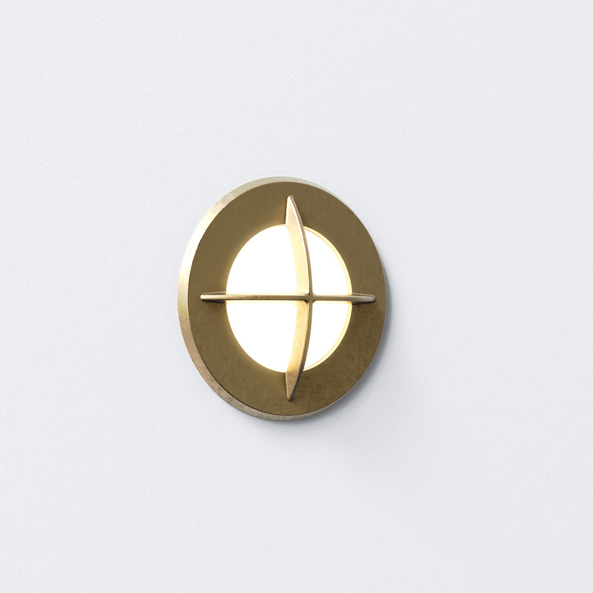 Arran Round, Step Light, Antique Brass, LED, IP65, Outdoor