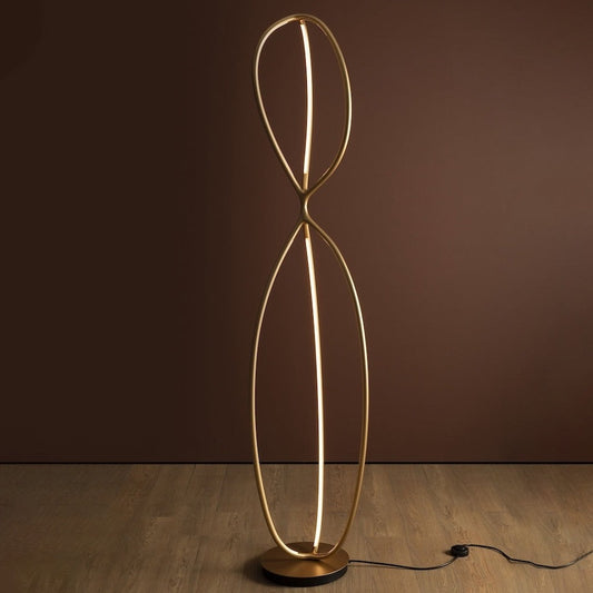 Arrival Floor Lamp, Brass, LED, Floor Switch Dim or App, IP20