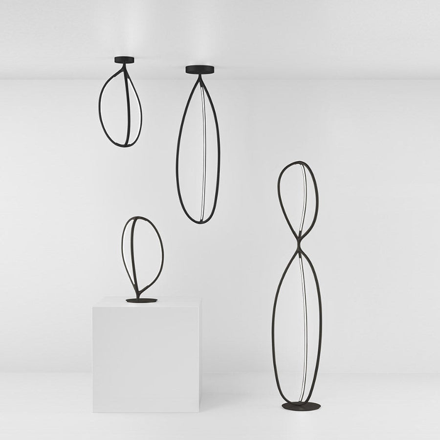 Arrival Ceiling, Black, LED, Push or App Dim, IP20