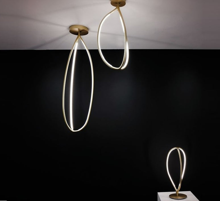 Arrival Pendant, Black, LED, Push or App Dim, IP20