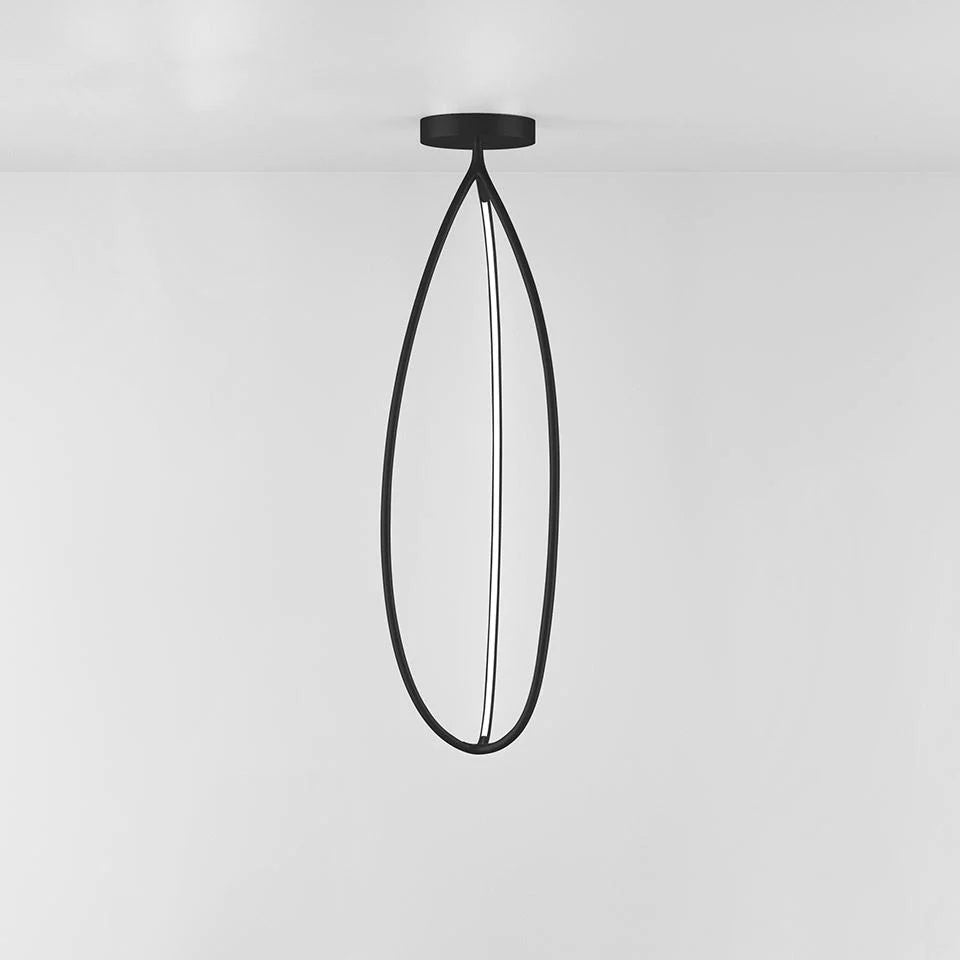 Arrival Pendant, Black, LED, Push or App Dim, IP20