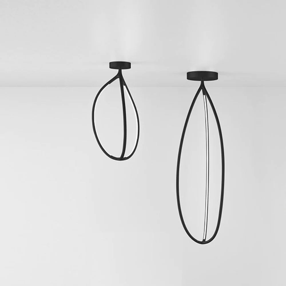 Arrival Pendant, Black, LED, Push or App Dim, IP20