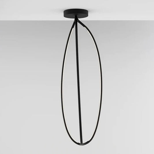 Arrival Pendant, Black, LED, Push or App Dim, IP20