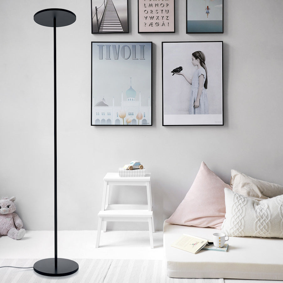 Athena Floor Lamp, White, LED, Touch Dim, IP20