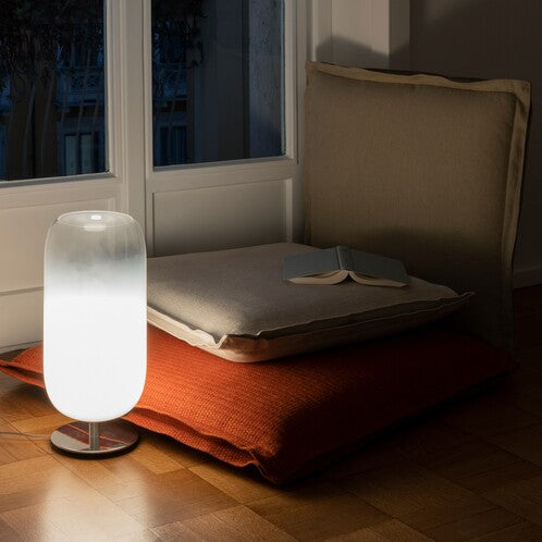 Gople Table Lamp, White Ombre Clear Glass, IP20