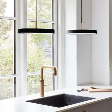Asteria Pendant, Black, LED, Variable Kelvins, Triac Dim