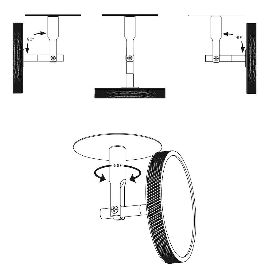 Asteria Adjustable Spot Light, Brass, LED, Triac Dim