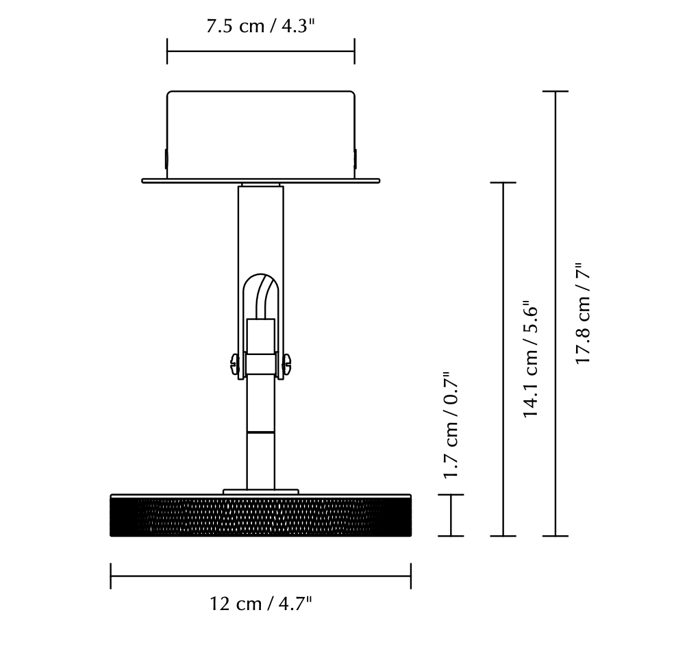 Asteria Adjustable Spot Light, Brass, LED, Triac Dim