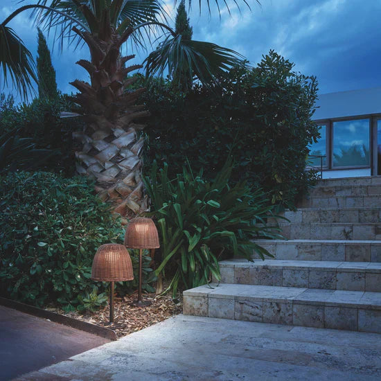 Atticus Bollard, 50 cm, Beige, LED, 8.4W, Triac Dim, IP54