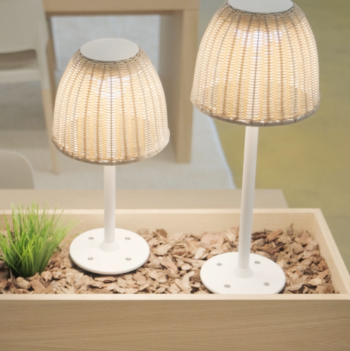 Atticus Bollard, 50 cm, Beige, LED, 8.4W, Triac Dim, IP54