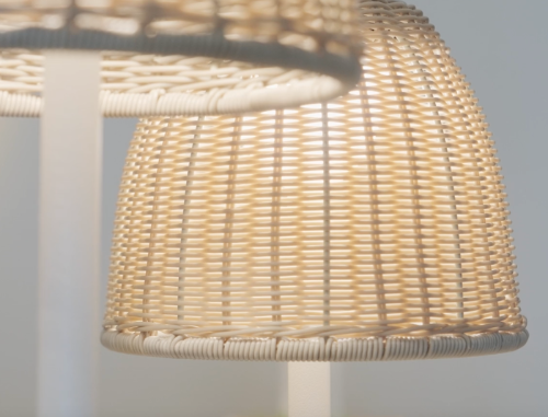 Atticus Bollard, 40 cm, Beige, LED, 8.4W, Triac Dim, IP54