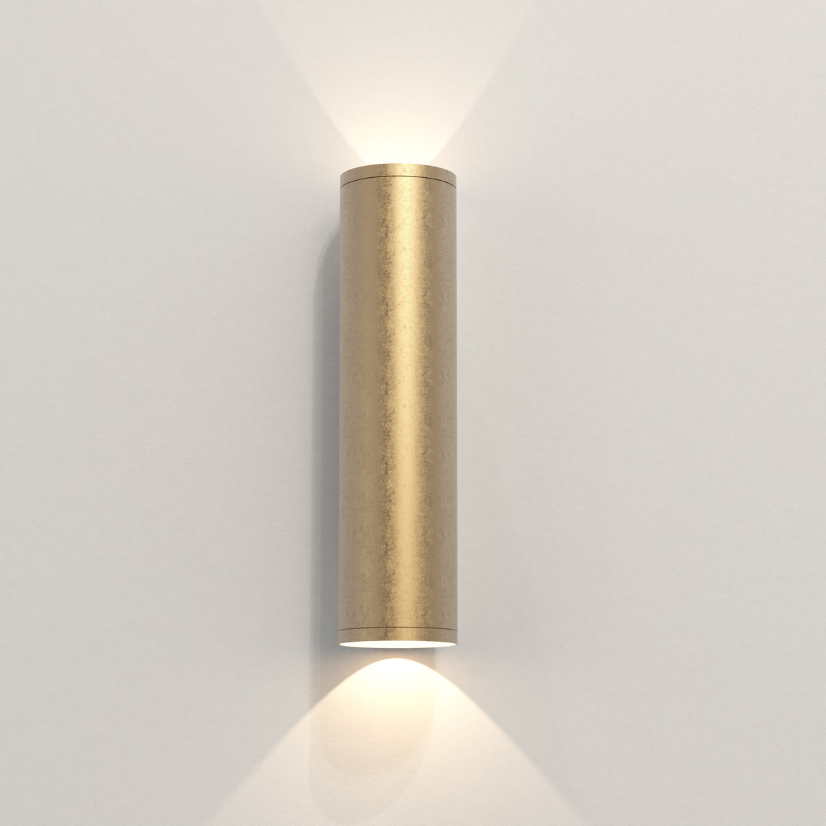 Ava Wall, Solid Brass, 2 Beams, GU10, IP44