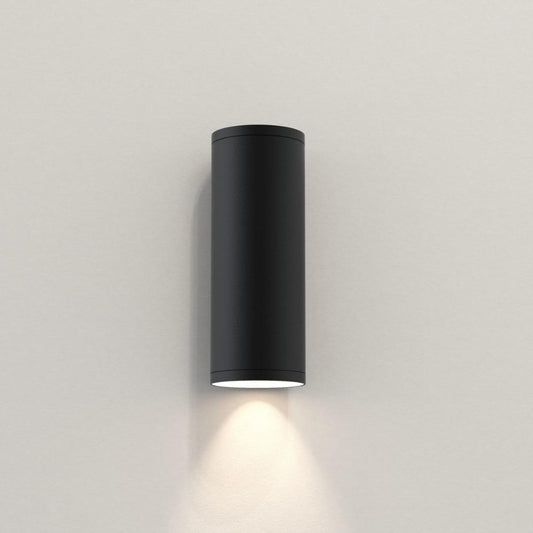 Ava Wall, Textured Black, 1 Beam, GU10, IP44