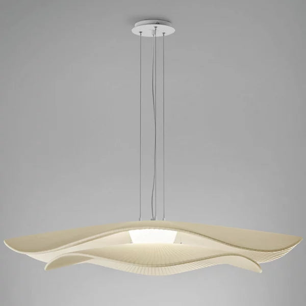 Mediterrania Pendant, 105 cm 2 Tiers, Cream Ribbons, LED, 17.1W, Triac Dim, IP20