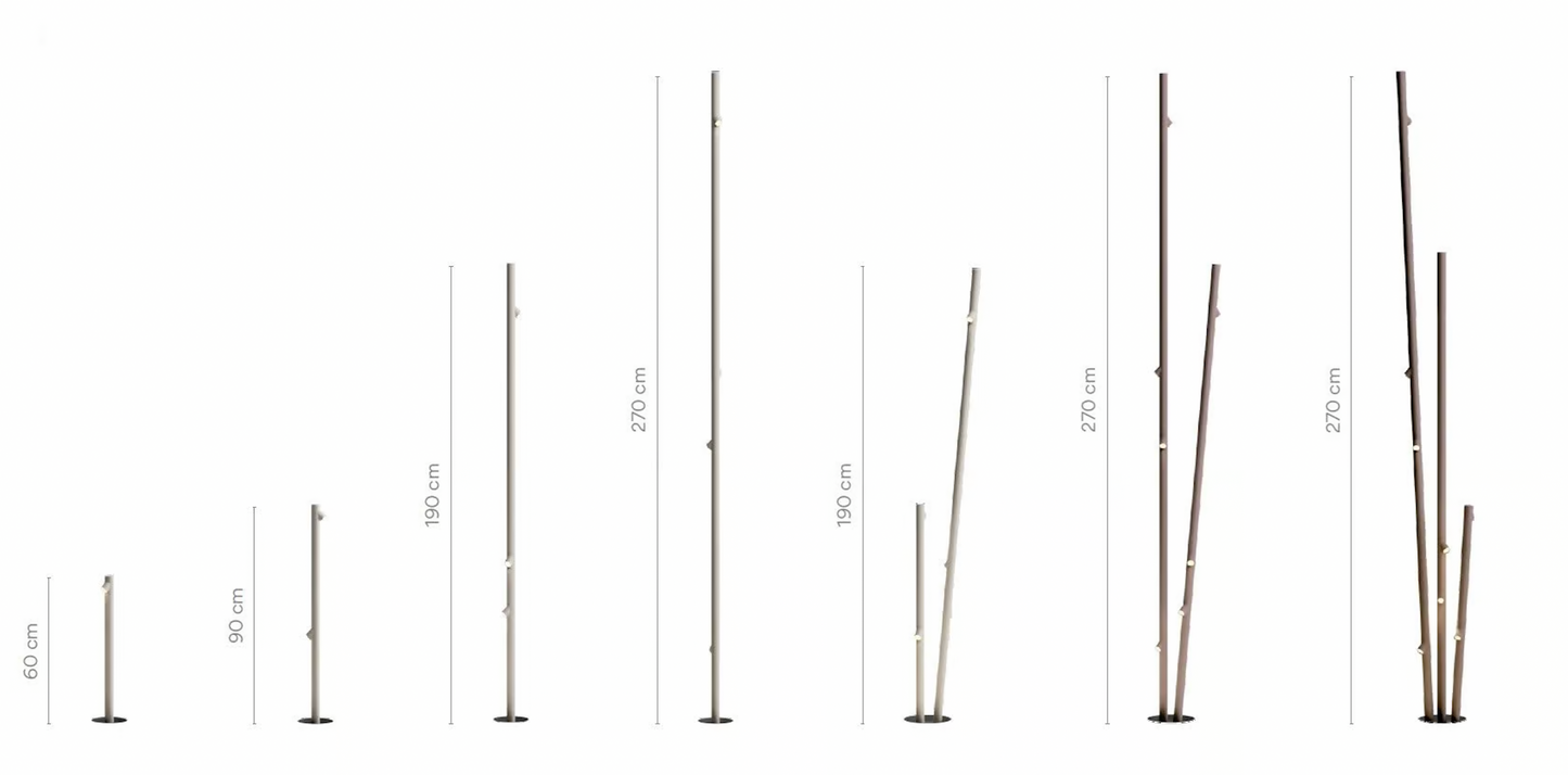 Bamboo Floor, 2 Beam, Green, LED, 4.2W, On/Off, IP66