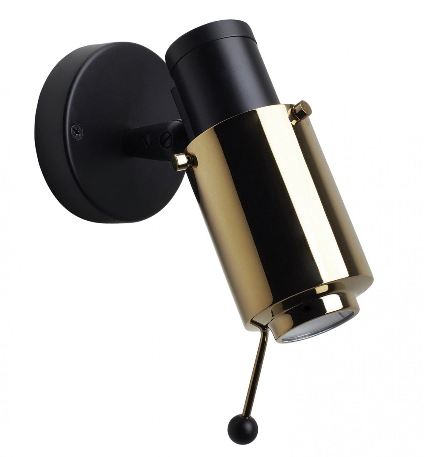 Biny Adjustable Spot with Stick, Black and Gold, LED, On/Off, IP20