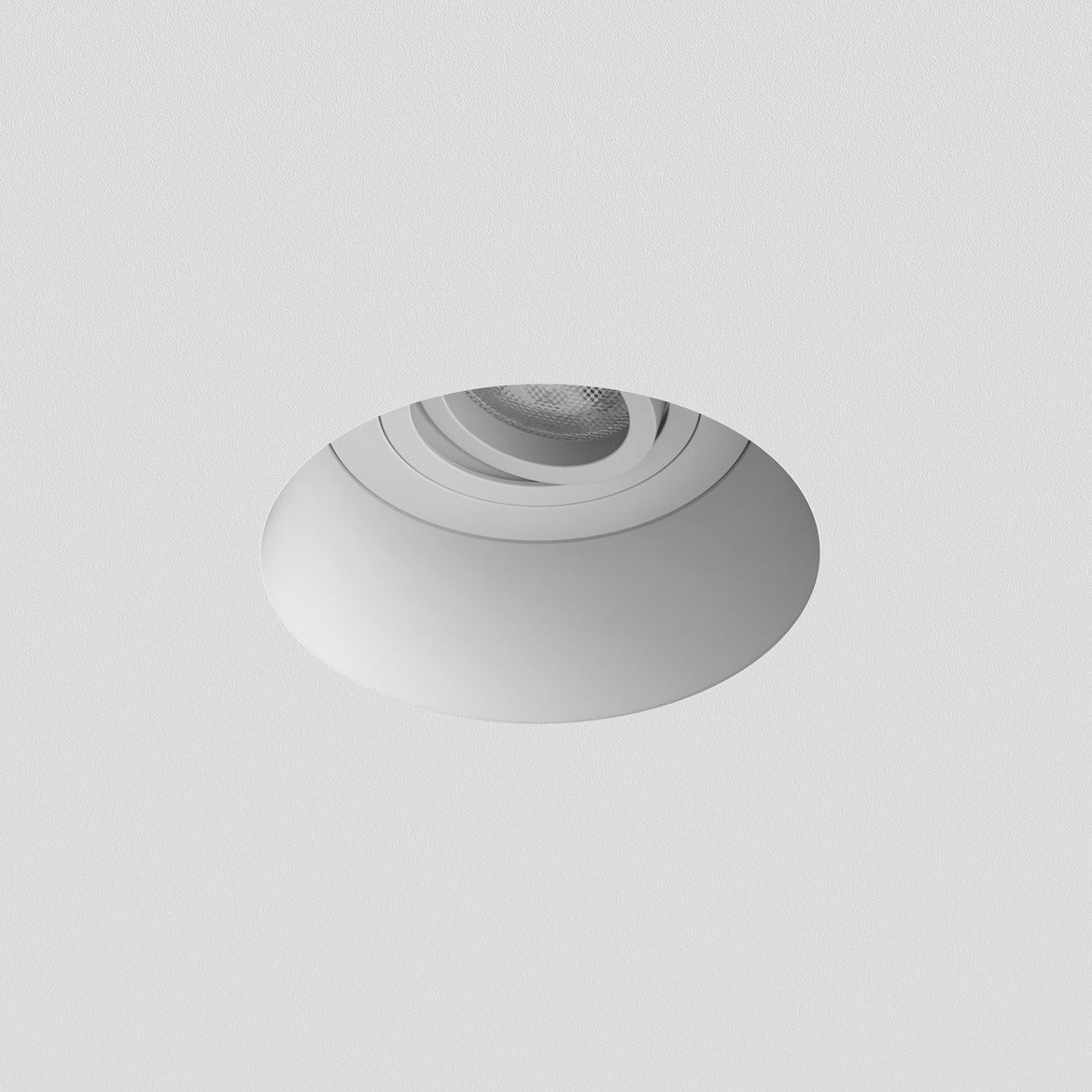 Blanco Round Downlight, Plastered In, GU10, IP20