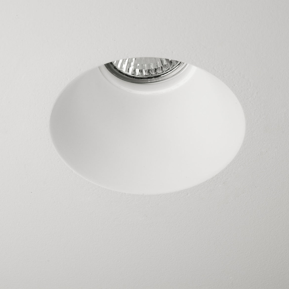 Blanco Round Downlight, Plastered In, GU10, IP20