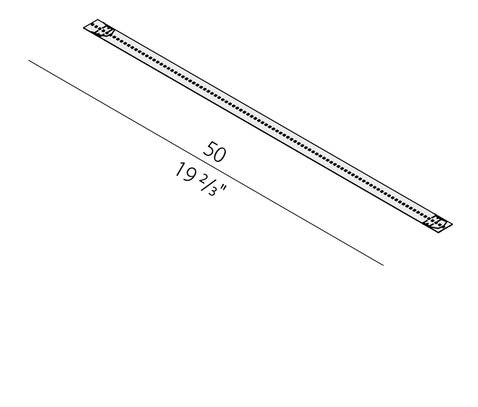 Z: Panzeri Bow LED Strip, 500mm, 2700K [YLB138.050.0510]