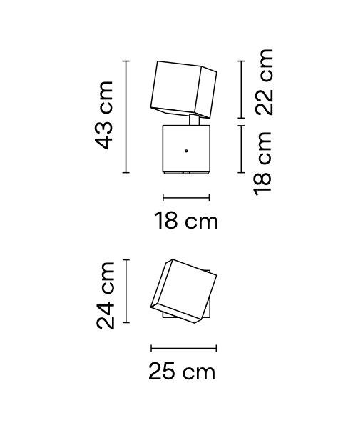 Break Bollard, Small, Concrete, LED, 6.2W, On/Off, IP66