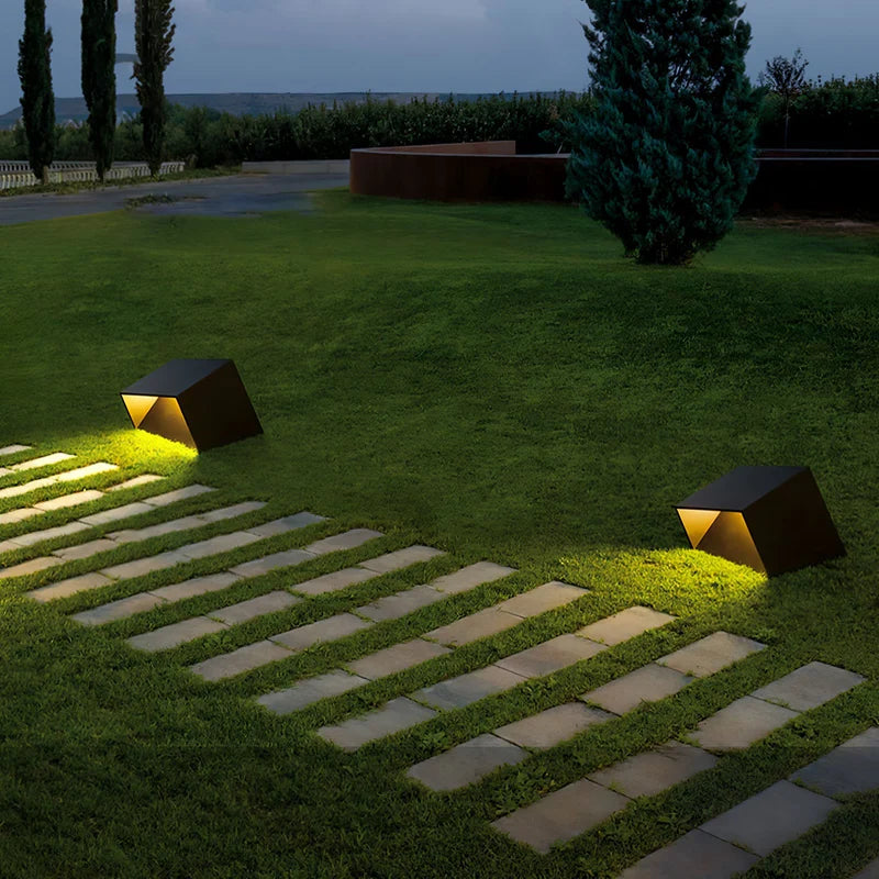 Break Bollard, Ground, Khaki, LED, 18.4W, On/Off, IP66