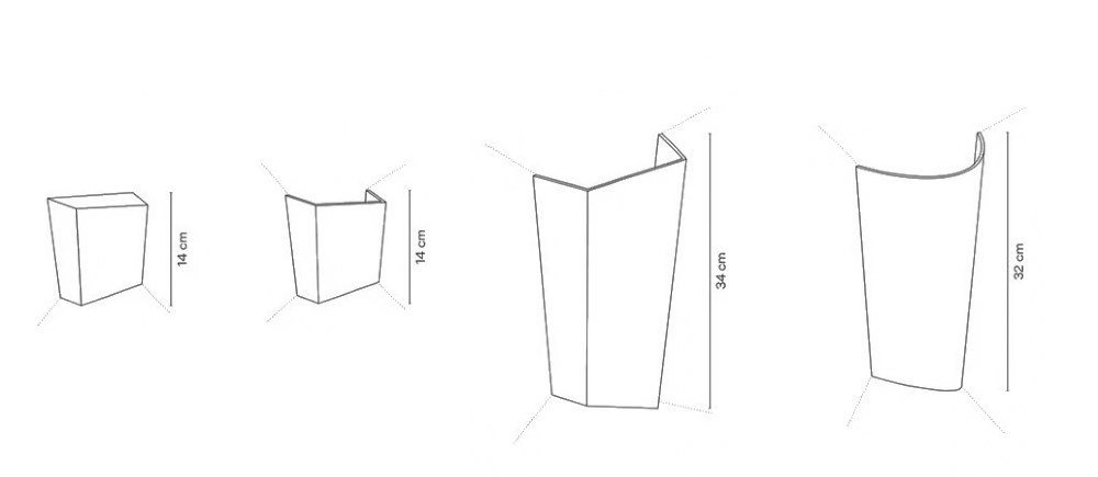 Break Plus Wall, 2 Beam, Curved, Black, LED, 8W, IP65