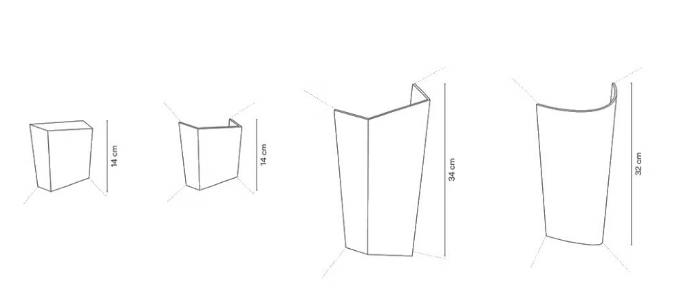 Break Plus Wall, 2 Beam, Curved, Red, LED, 8W, IP65