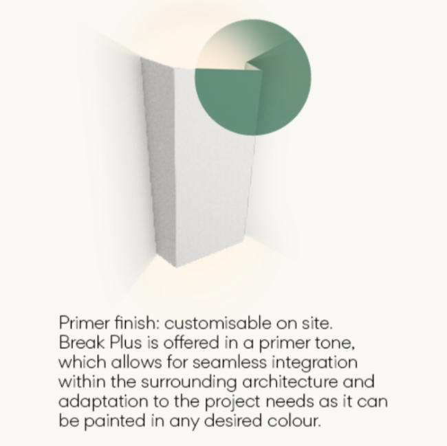 Break Plus Wall, 1 Beam, Primer, LED, 1W, IP65